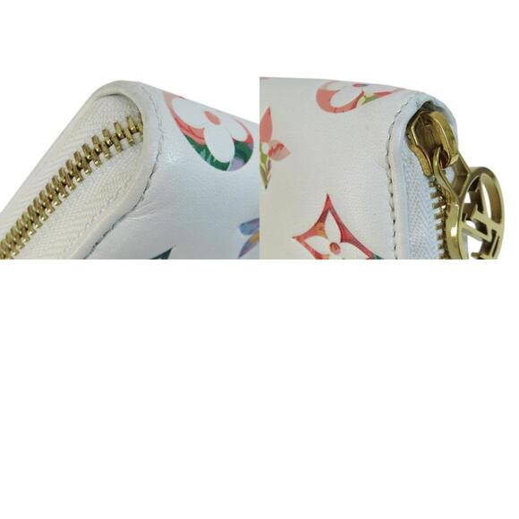LOUIS VUITTON White Lambskin Leather Wallet - Picture 10 of 11